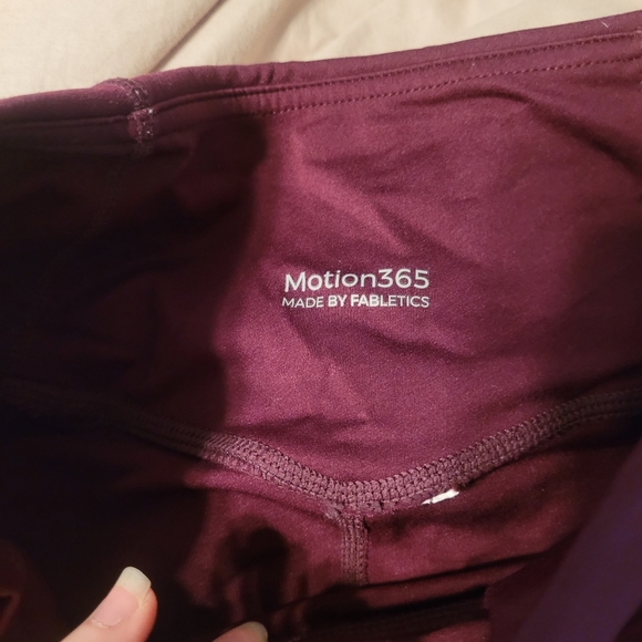 Maroon Motion365 Fabletics Leggings - Picture 2 of 4